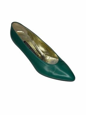 Walter Steiger Emerald Green Pointed Leather Pump